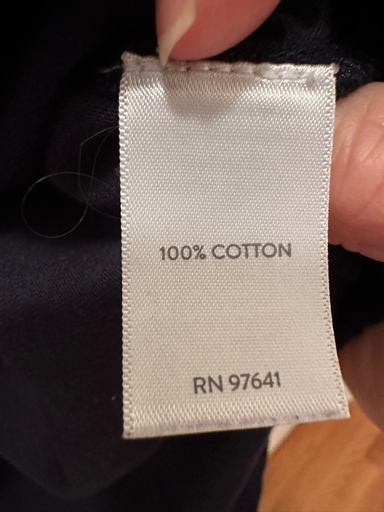 J. Jill Navy Eyelet Detail Long Sleeve Top - Picture 4 of 5